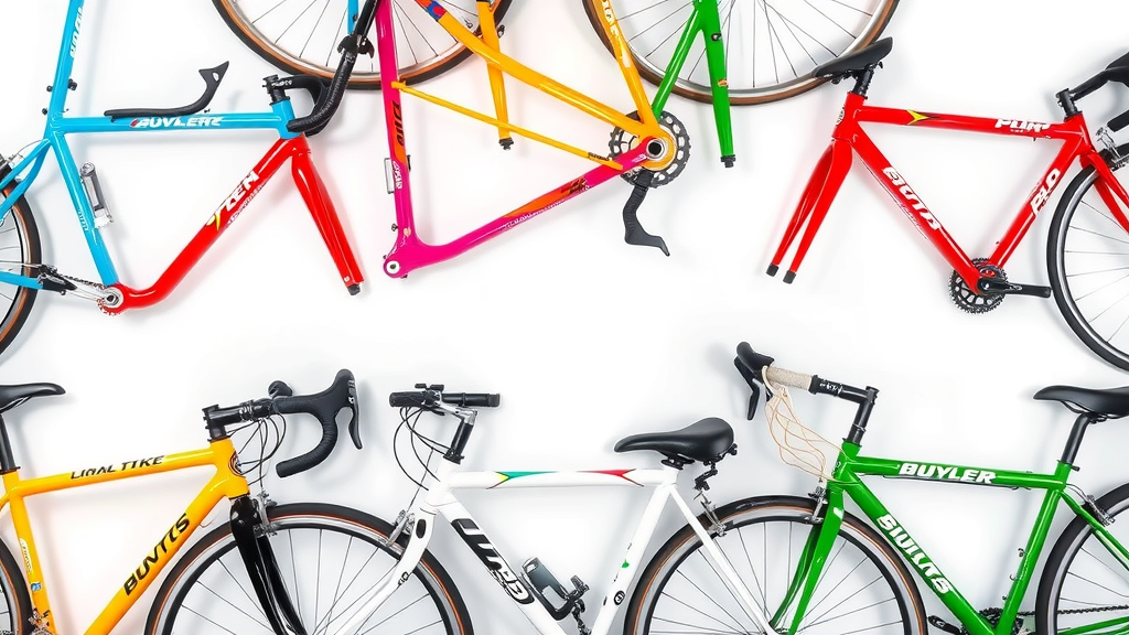 Colorful custom bike frames with multiple attachment points representing mid-sized bike brand growth customization