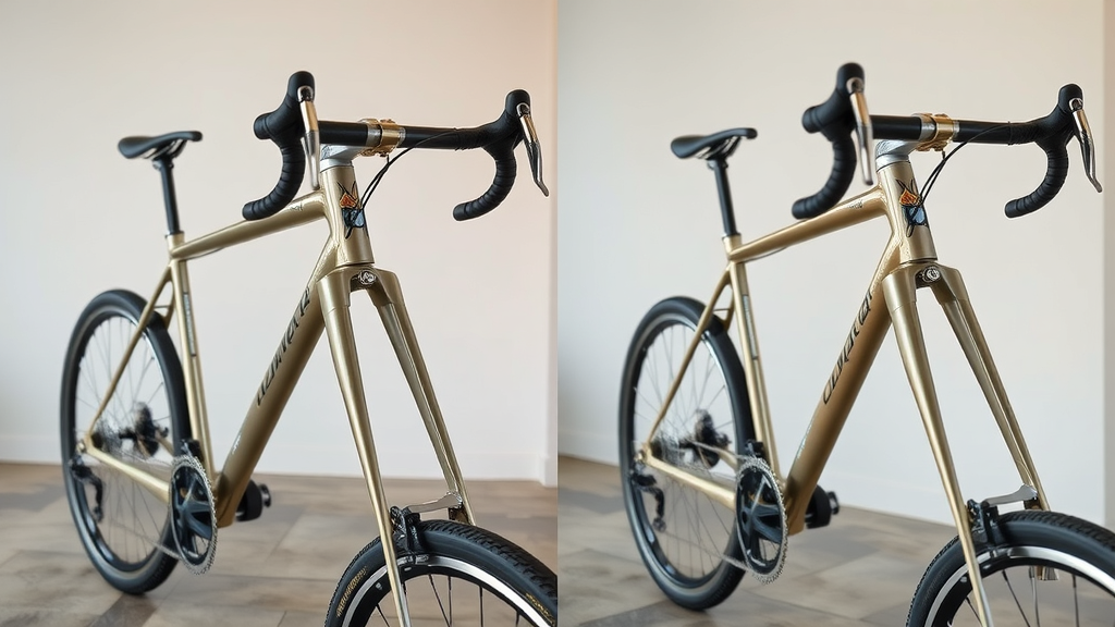 Side by side comparison of custom and production frames highlighting mid-sized bike brand growth pricing strategies