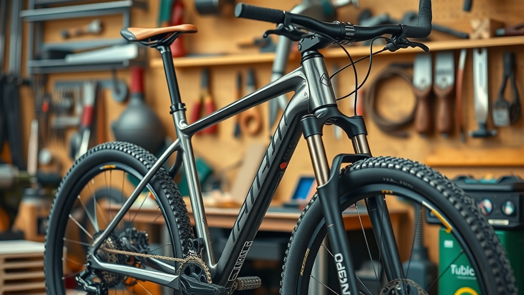 Custom mountain bike frame showcasing mid-sized bike brand growth evolution